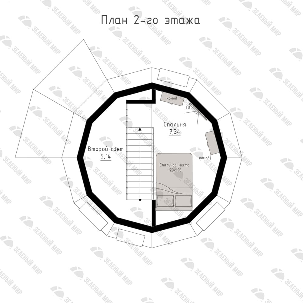 Каркас купольного дома D6H под ключ | Зеленый Мир